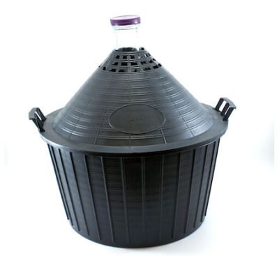 Damigeana sticla 54L cos Plastic