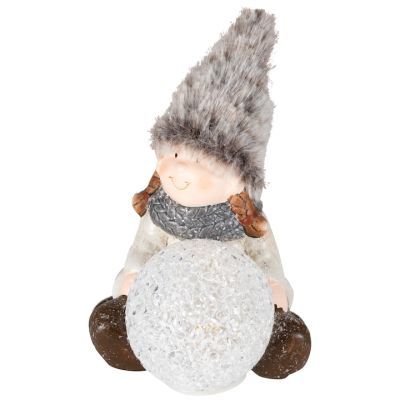 Decor ceramic si plus baietel cu glob KDC 28
