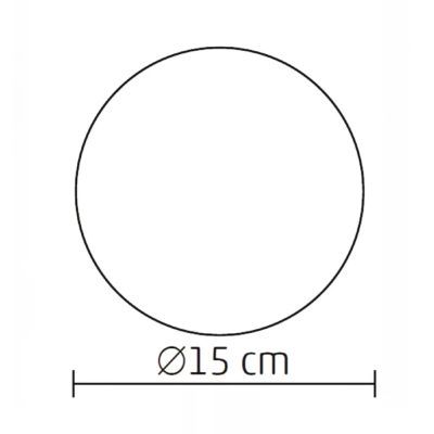 Decor de masa glob sticla CI Microled GLG 15