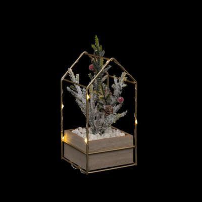 Decoratiune casa led cu planta, 191653