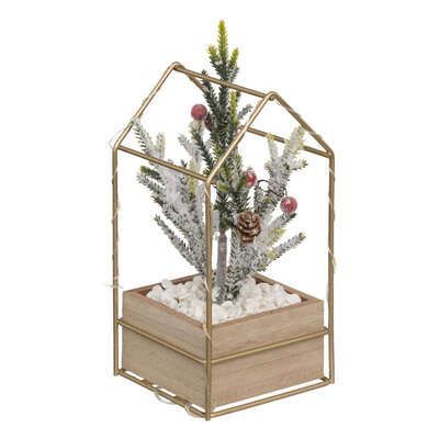 Decoratiune casa led cu planta, 191653