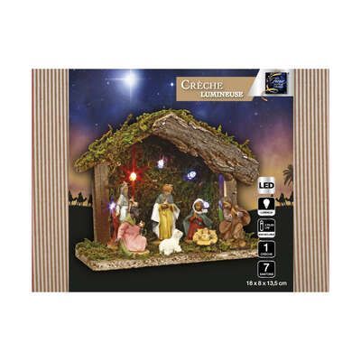 Decoratiune Iesle, 7 figurine, 5 led-uri, 905728367