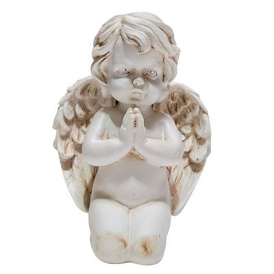 Decoratiune inger din rasina 10x13x9 cm 15610