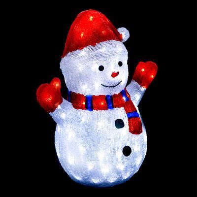 Decoratiune luminoasa om de zapada, 90 led-uri, 48 cm, 191085