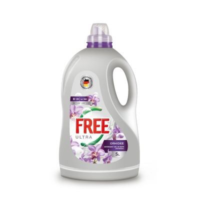Detergent lichid de rufe Ultra Free Orhidee Universal 5 L 4/1