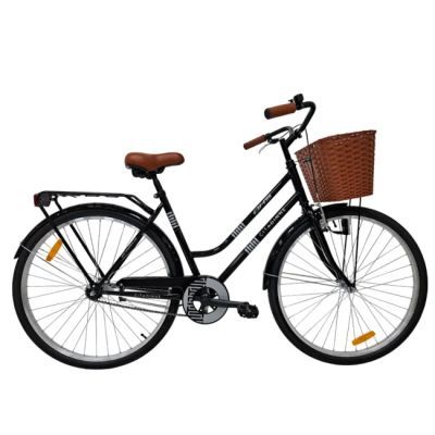 DHS 28012 negru 505mm city otel fata v-brake/spate coaster o viteza 2AM28012ALOUBP
