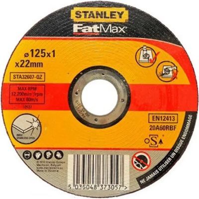 Disc abraziv drept inox,125x22,2x1.0 mm STA32607-QZ