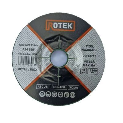 Disc abraziv pentru polizat metale 125x6x22mm LT08632