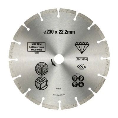 Disc diamantat segm. beton 230x22.2mm STA38117-XJ
