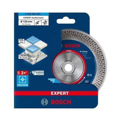Disc de taiere diamantat EXPERT HardCeramic, 125 x 22,23 x 1,4 x 10 mm