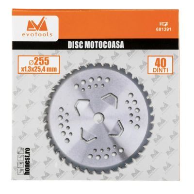 Disc vidia pentru motocoasa cu 4 aripioare d(mm)230 di(mm) 25.4 g(mm) 1.3 t 36 681390