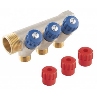 Distribuitor sanitar modular 1''X1/2'' 3 circuite Rdw250300