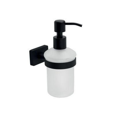 Distribuitor sapun lichid Greta negru MAT/STICLA mata Agr34bl