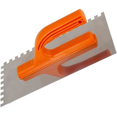 Drisca Zimtata cu maner de plastic L:270mm; B:130mm; A:8mm 624053 Drisca Zimtata cu maner de plastic L:270mm; B:130mm; A:8mm 624053