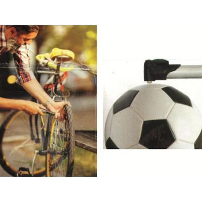 Dunlop pompa bicicleta mini cu 3 adaptoare