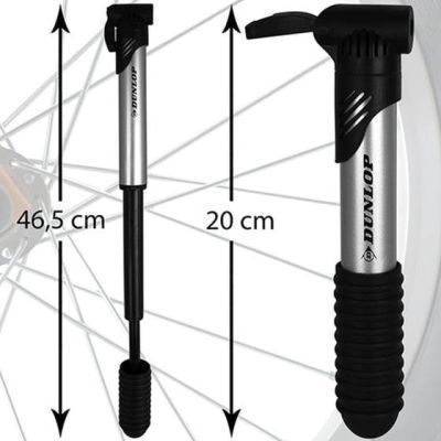 Dunlop pompa bicicleta mini cu 3 adaptoare