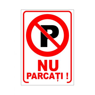 E0102 autocolant indicator nu parcati garaj 20x30
