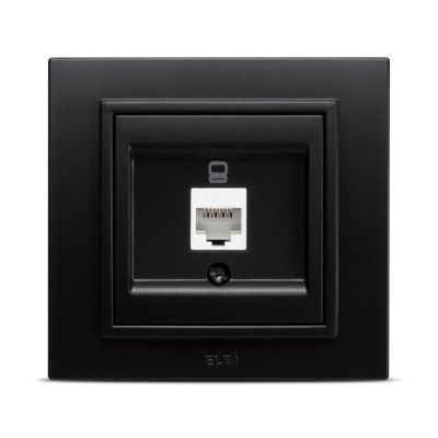 El zena negru mat priza UTP 70990