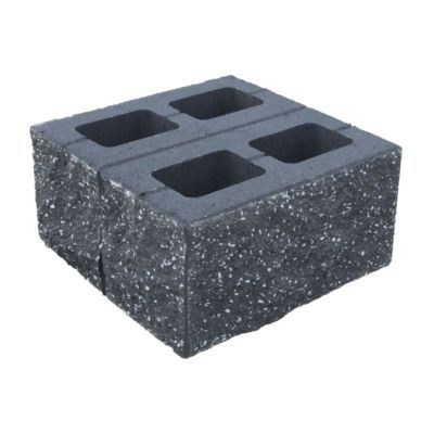 Element stalp dublu 40X40X20 negru 1445