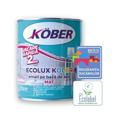 Email ecolux kolor mat albastru turcoaz ral5018 V825018m-C0.6L