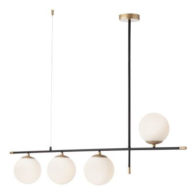 Corp iluminat suspensie Essential, 4 x E14, negru + auriu