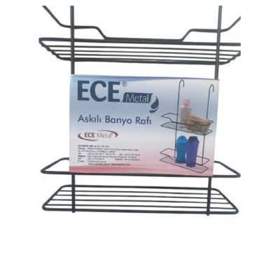 Etajera 2 nivele dreapta black 50853-EC