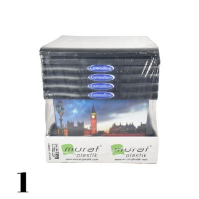 Etajera cu 4 sertare DECO-NEGRU D009/dct