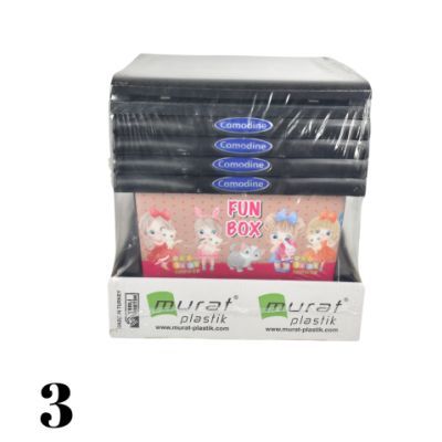 Etajera cu 4 sertare DECO-NEGRU D009/dct