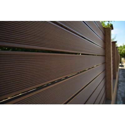 Scândură WPC F110x20x4000 mm, Maro închis cu Rizuri