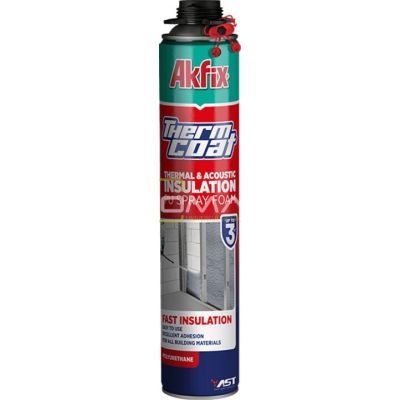 Fa014 Akfix Thermocoat spuma PRO acustica PU pentru PIStol 850ml