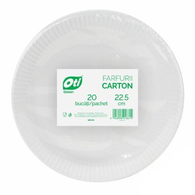 Farfurie carton oti green 22.5 cm 20buc/set 091661