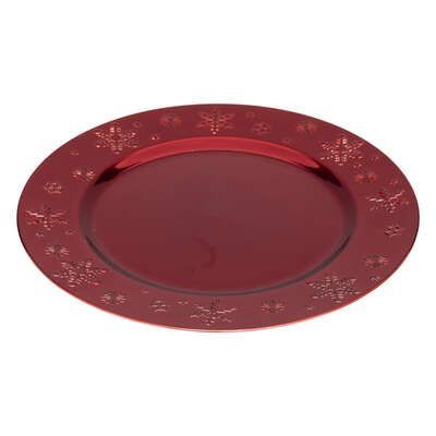 Farfurie decorativa de Craciun D 33 cm rosu 183454rg
