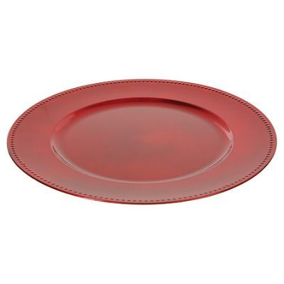 Farfurie decorativa rotunda 33 cm rosie 715850 RG