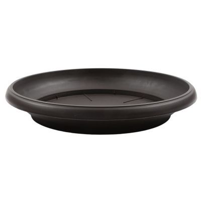 Farfurie ghiveci infinitty D25.5cm wenge 23.5cm CRI