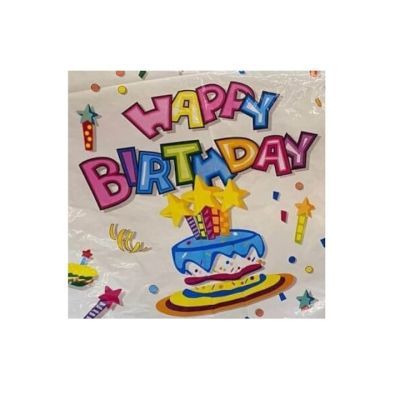 Fata de masa happy birthday 108 x180 cm RP-QT9426