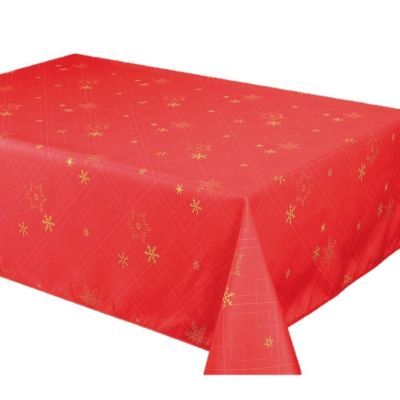 Fata de masa teflonata Merry rosu 140X140 Cm