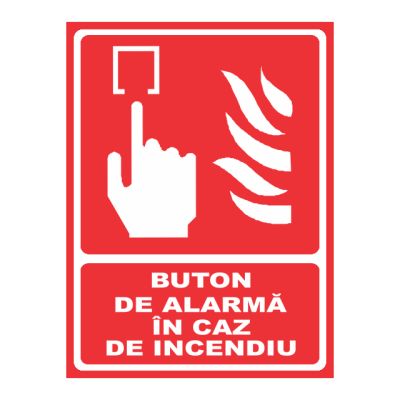 Fl0111 autocolant indicator buton de Incendiu