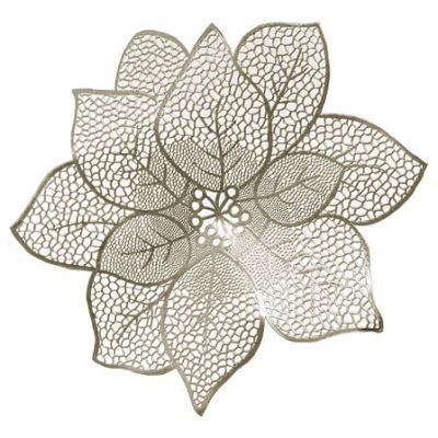 Floare aurie pentru brad 44 cm diam 152721D