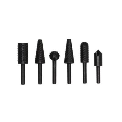 Freze cu tija pentru metal si lemn set 6buc tija 6mm 07F501