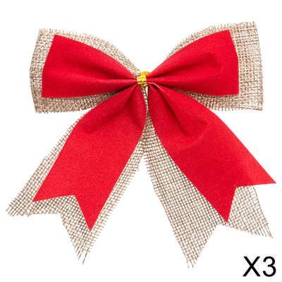 Fundita rosie pentru pom, 3 buc/set, 10 x 12 cm, 184117