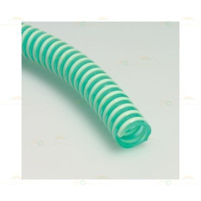 Furtun abs cu spira verde din pvc 25mm 1