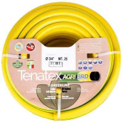 Furtun pentru gradina 3 straturi galben cu dunga verde 12.5 Tenatex Agri 1/2x5m I311N01225
