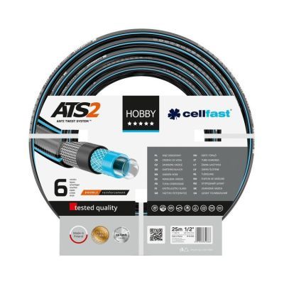 Furtun pentru gradina cu 6 straturi Cellfast HOBBY, 1/2", 25 m lungime