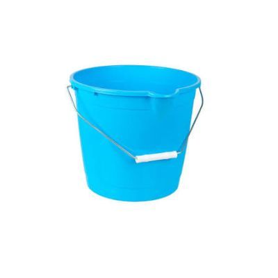 Galeata rotunda 10 L maner metalic albastra 37202 albs
