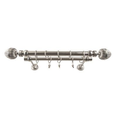 Kit GALERIE metalica dubla 240CM inox 19/25mm