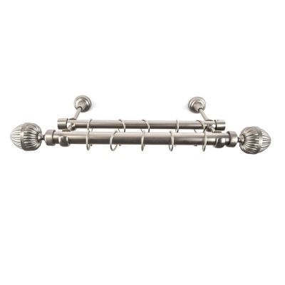 Kit GALERIE metalica dubla 300CM inox 19/25mm