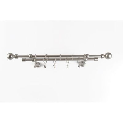 Set GALERIE metalica 20mm dubla 300CM Inox Set GALERIE metalica 20mm dubla 300CM Inox