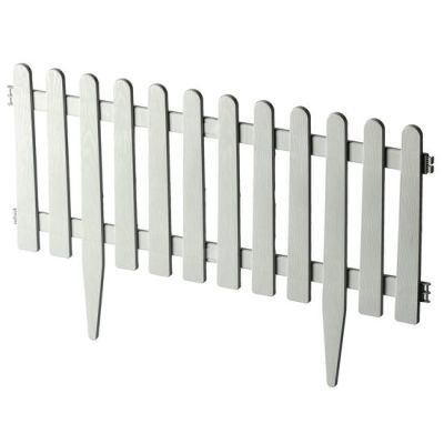 Gard gradina mic, 55x34, alb, 4 buc/set