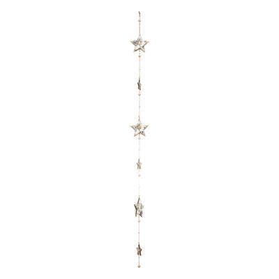 Ghirlanda de Craciun stelute din lemn 150 cm 176008
