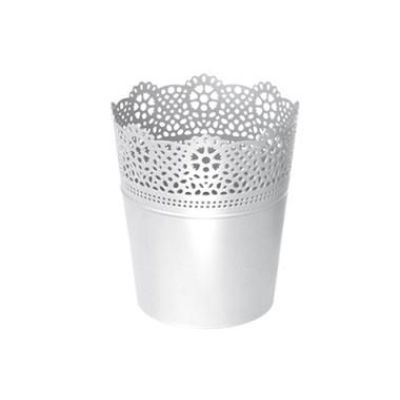 Dlac160-s449 Flower POT Lace-white